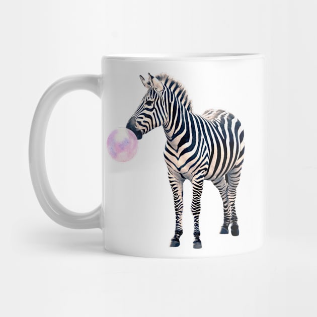 Bubblegum Zebra by SouthPrints